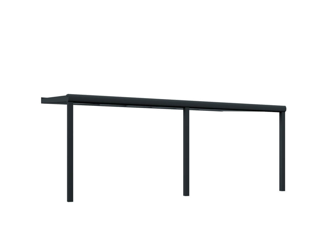 Glas Anlehncarport 3x6