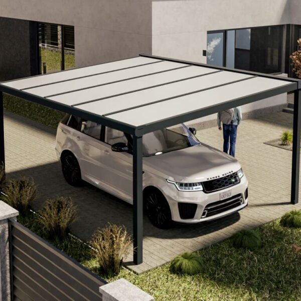 Einzelcarport Polycarbonat 4x6