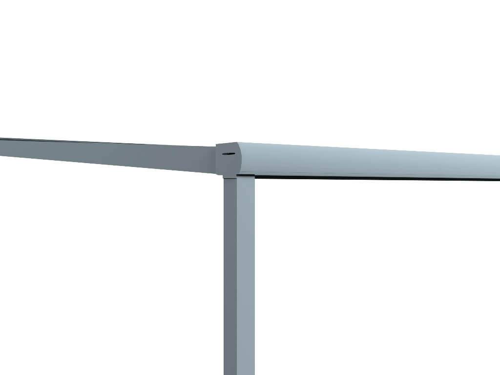 Polycarbonat Anlehncarport 4x6